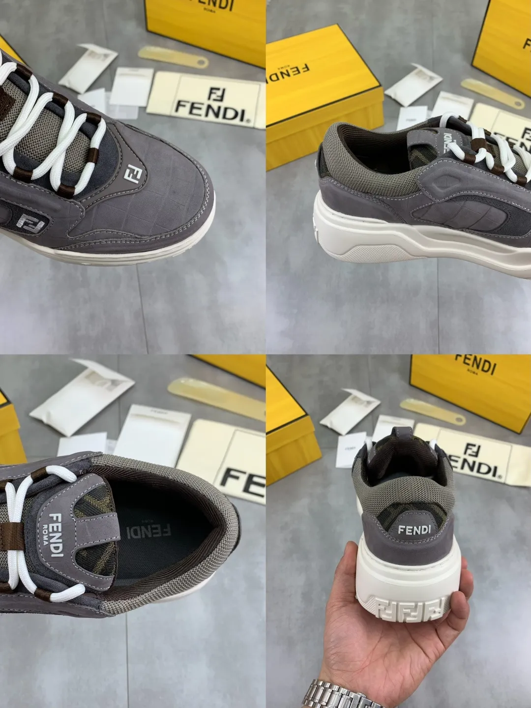 Men's Men's Shoes 💰P800 New Style 💰💎💎💎Summer Hot Style [FENDI Fendi] Top Version 🆕New slip-on sneakers, wavy soles engraved with original words. Embossed Fendi Flow lettering on the heel. The upper is made of high-end calfskin and breathable materials. Original lining with tone-on-tone details decorated with innovative handcrafting techniques. Ultra-light and wear-resistant TPU and IP foam soles, overall lightweight and comfortable. Size:39-44 (38 45 can be customized)